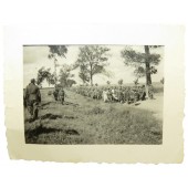 Foto av Röda arméns krigsfångar nära Wyasma